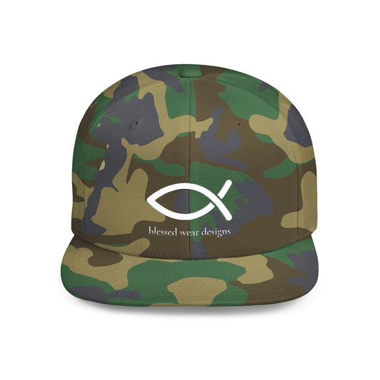 Flat Bill Snapback Cap | Trendy Hat for Outdoor Adventures, Gifts for Him, Street Style,