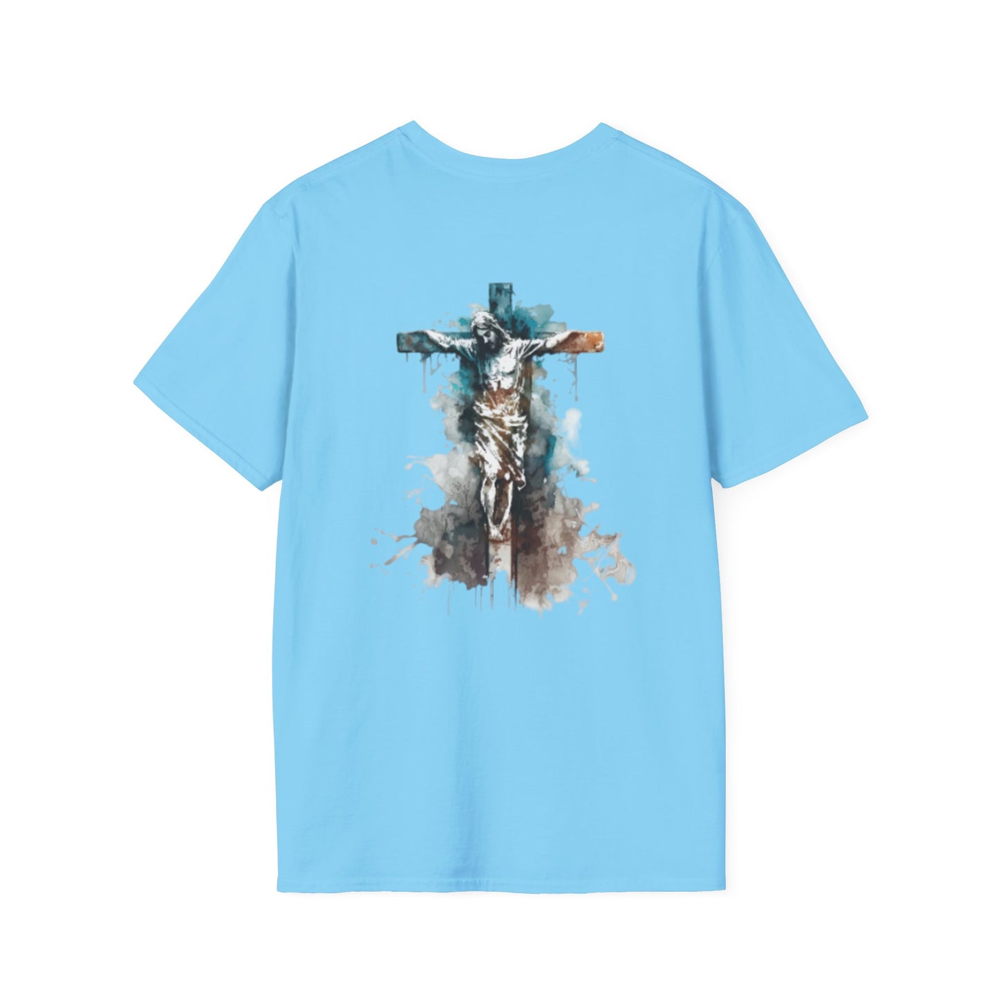 Christ Inspired Unisex Softstyle T-Shirt, Faith-Based Gift, Christian Apparel, Spiritual Wear, Church Event, Casual Christian Tee