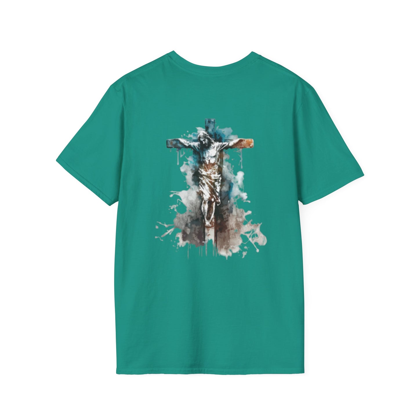 Christ Inspired Unisex Softstyle T-Shirt, Faith-Based Gift, Christian Apparel, Spiritual Wear, Church Event, Casual Christian Tee